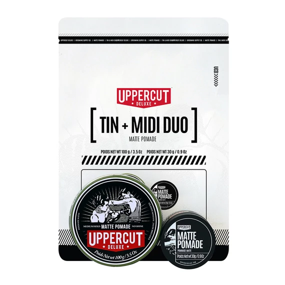 UPPERCUT DELUXE - MATTE POMADE (TIN&MIDI) AJÁNDÉKCSOMAG